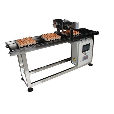 E5 400W X Traverse System Egg Coding Conveyor Machine สําหรับการรหัสวันที่