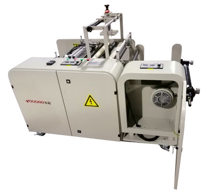 PLC เครื่องตัดฟิล์มที่สามารถเขียนโปรแกรมได้ เครื่องล่อกลับสําหรับการรับเงินอัตโนมัติ