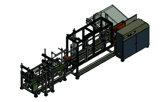 อัตโนมัติการปฏิเสธการโค้ด Carton Feeder Machine With Labeler