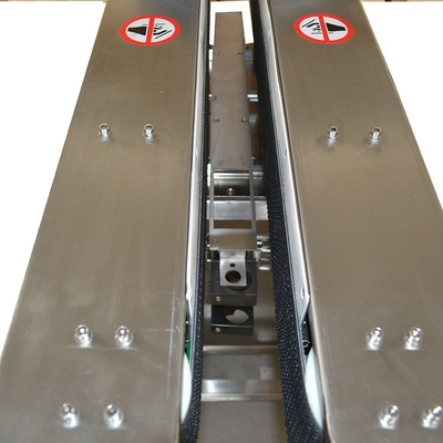 เครื่องจับอัตโนมัติกําจัดการสั่นสะเทือน ด้านล่างการโค้ด conveyor คู่กับเครื่องพิมพ์