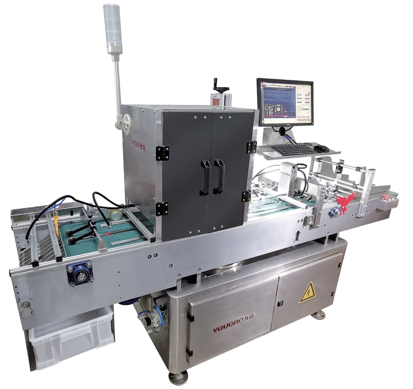 OEM ออนไลน์ อัตโนมัติ เครื่องตรวจสอบทางสายตา สําหรับผลิตภัณฑ์ฉีด