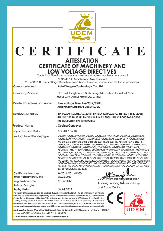 จีน Hefei Luox Yougao Technology Co., Ltd. รับรอง